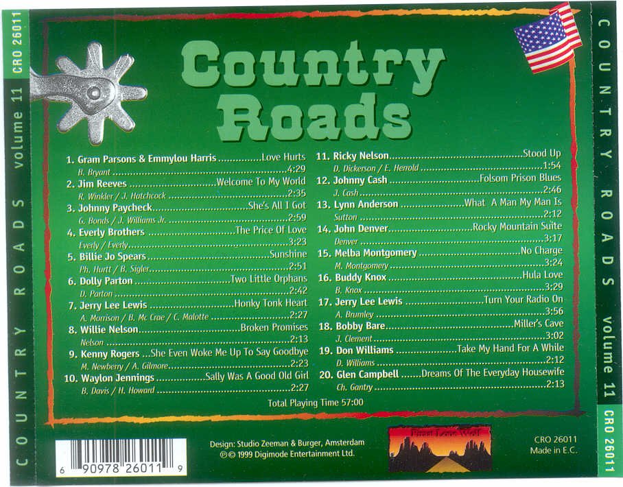 Country Roads  Vol 11 : Back